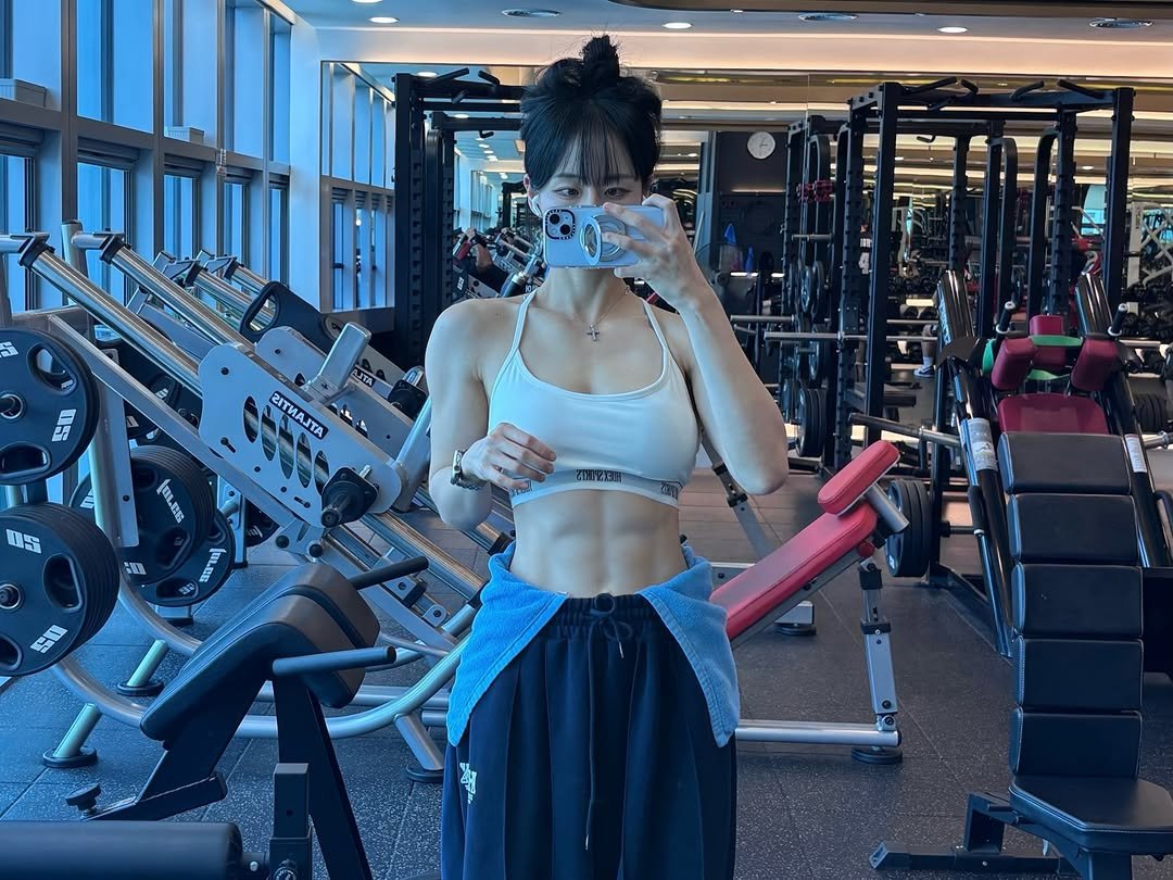 운동하는여자