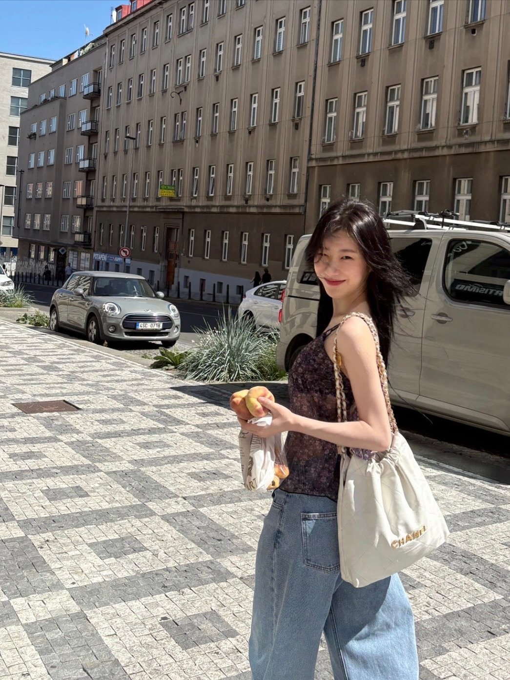 Photo by CHAERYEONG on October 24, 2025. May be an image of cornflower, street and text.