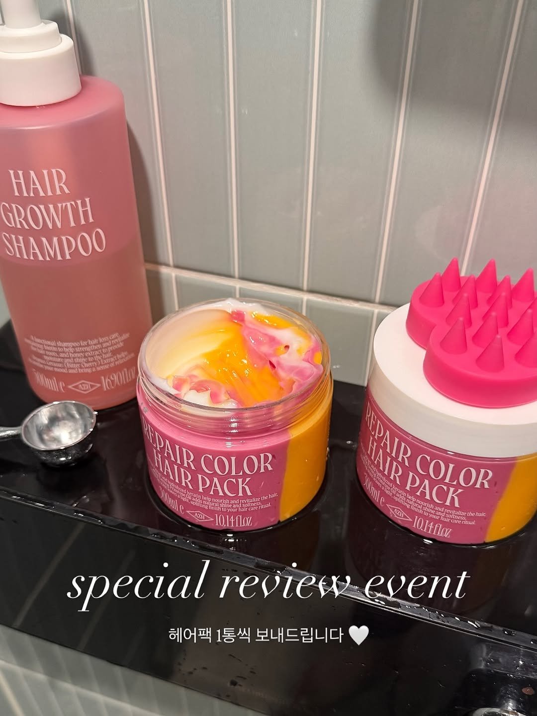Photo by 드엘리사 | yoonjung Lee on August 05, 2025. May be an image of hair product, hand cream and text.