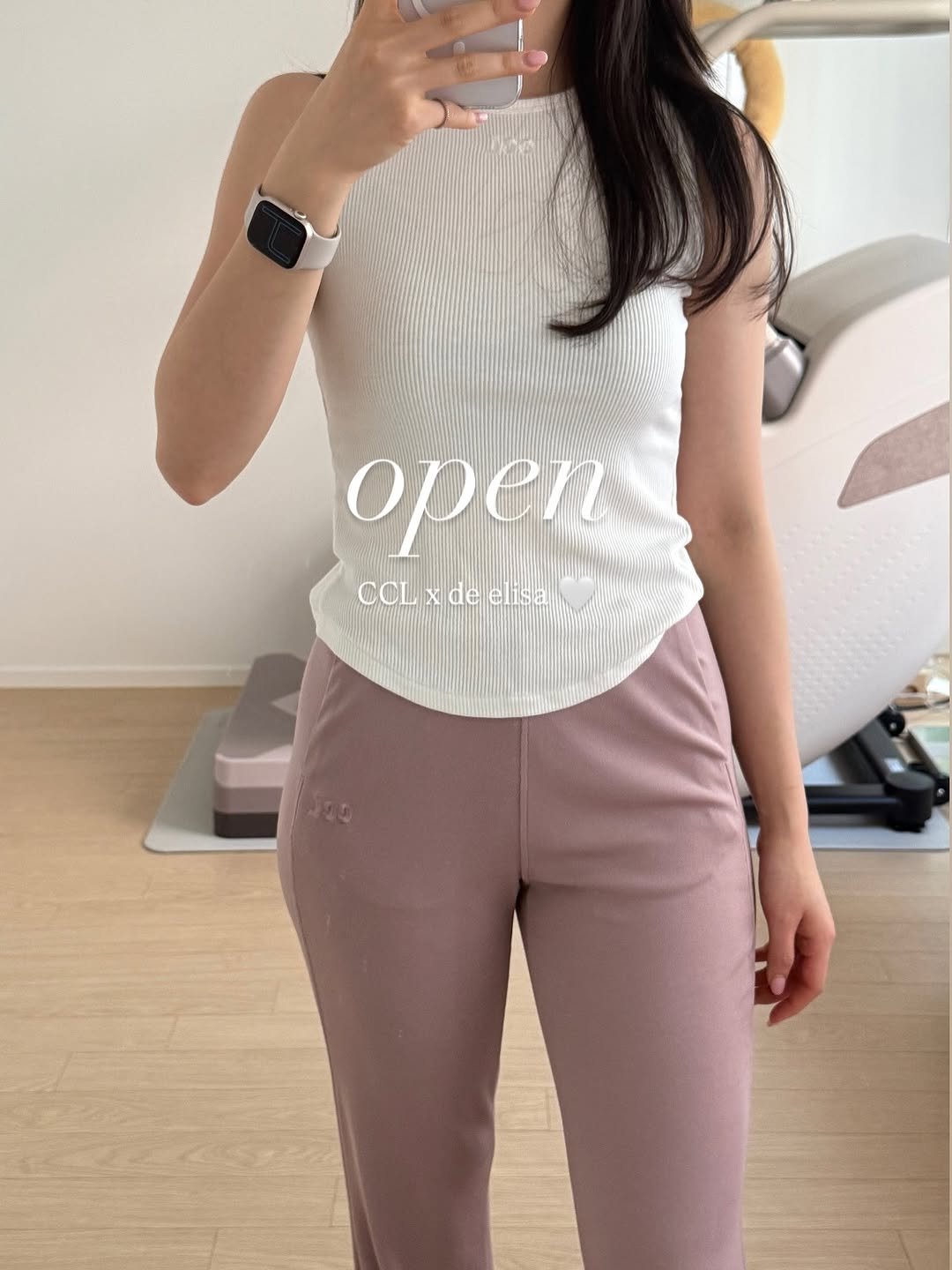 Photo by 드엘리사 | yoonjung Lee on August 07, 2025. May be an image of 1 person, top, overskirt and text that says 'open CCL CCLxdeelsa X de elisa'.