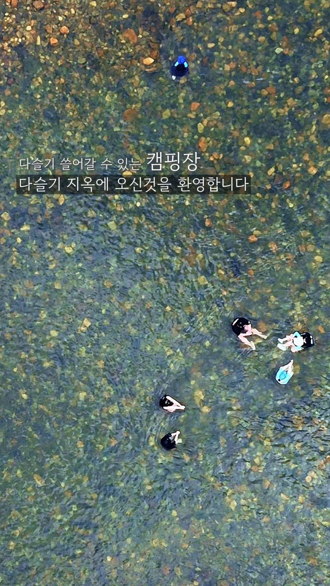 endor._.camping 게시물 이미지: 다슬가즘을 느낄 수 있는 캠핑장🐚
물놀이, 캠핑하러 왔다가
이번년도 잡을 다슬기...