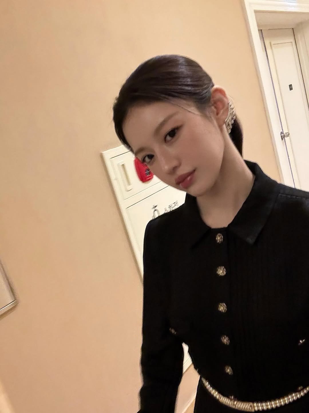 Photo shared by 고윤정 on September 21, 2025 tagging @chanelofficial, and @marieclairekorea.