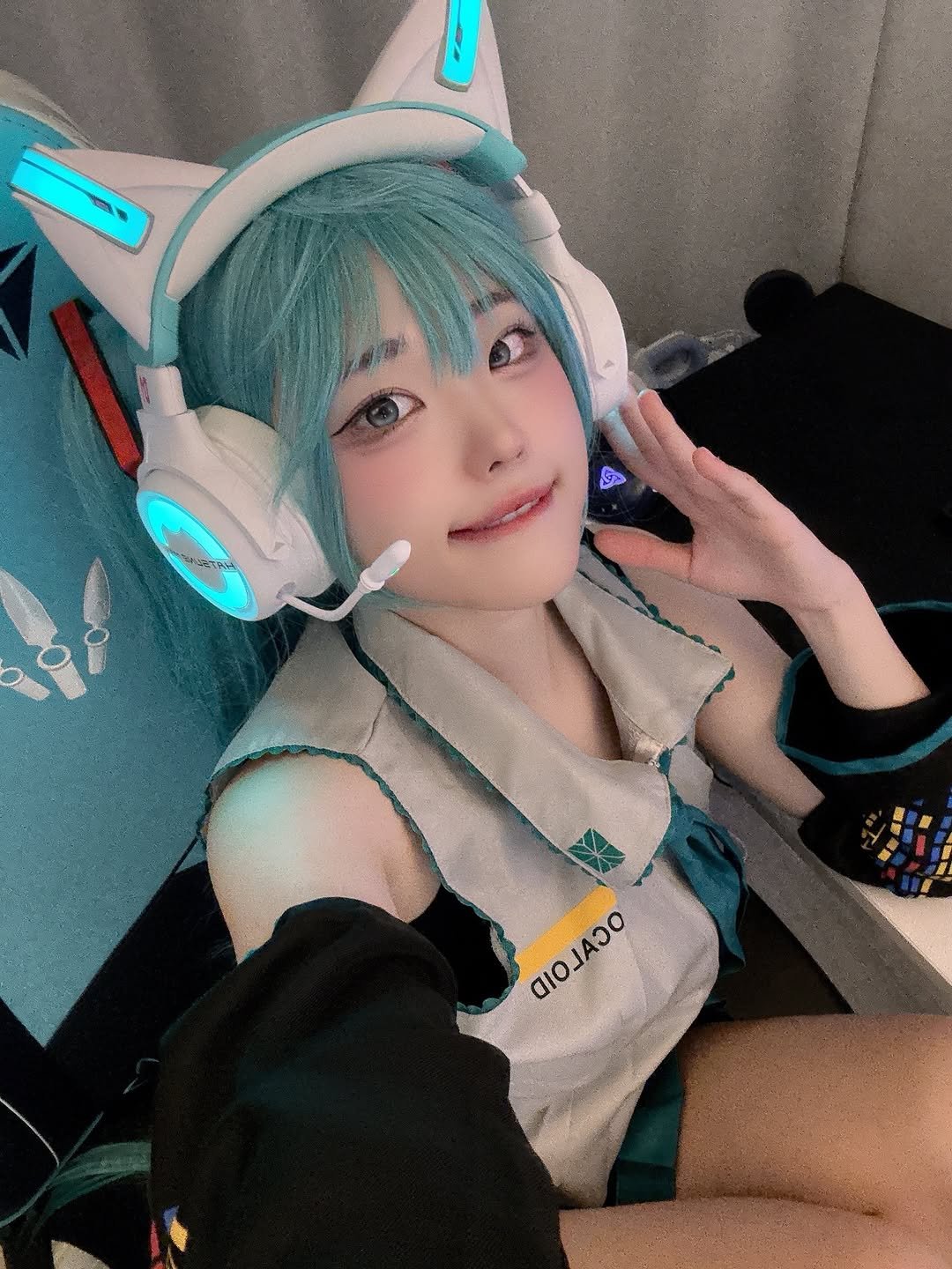 Photo shared by Hina ひな on July 31, 2025 tagging @yowu.chan. May be an anime-style image of 1 person, makeup, costume and text.