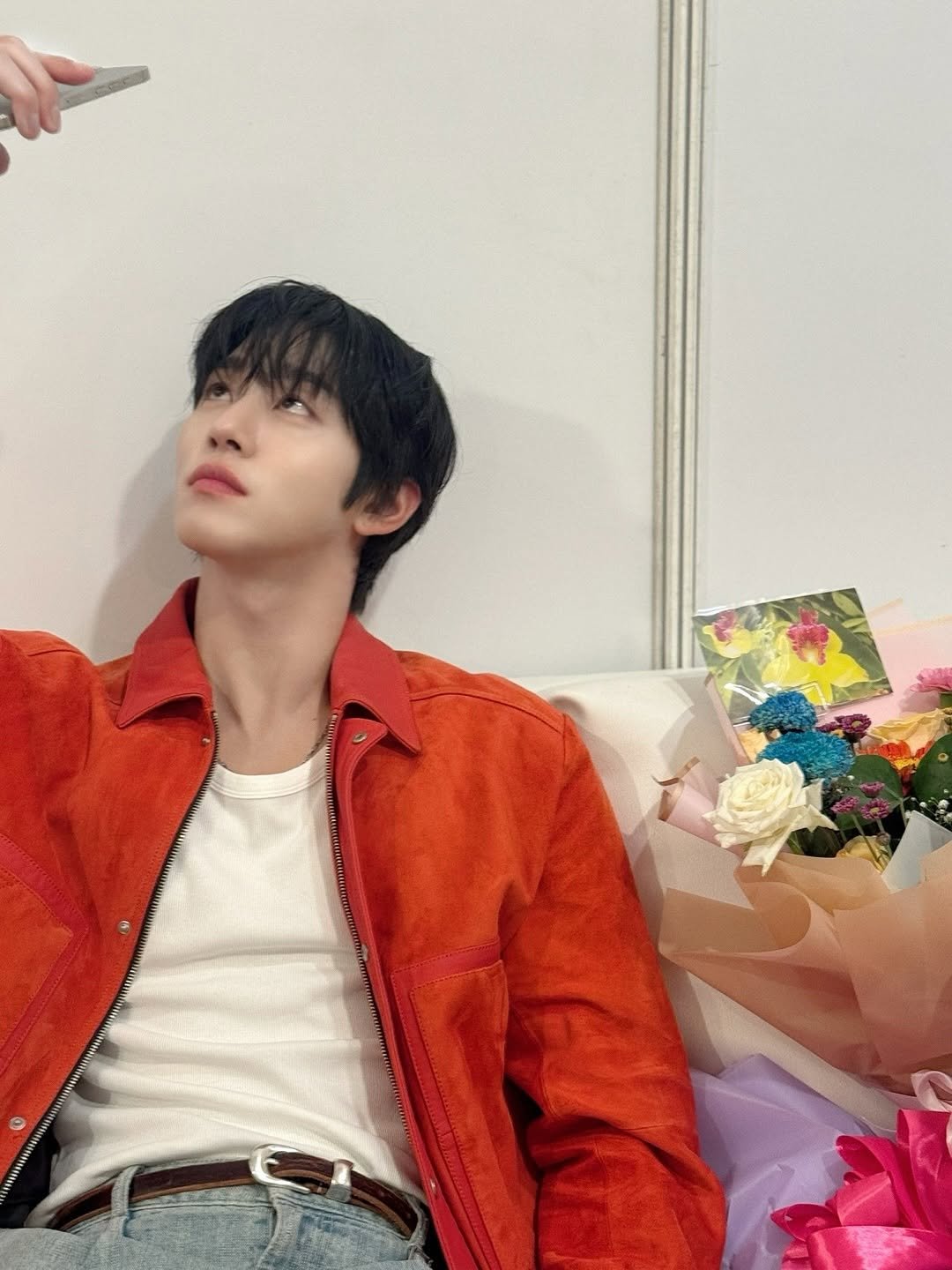 Photo by 안효섭 on October 27, 2025. May be an image of one or more people and bangs.