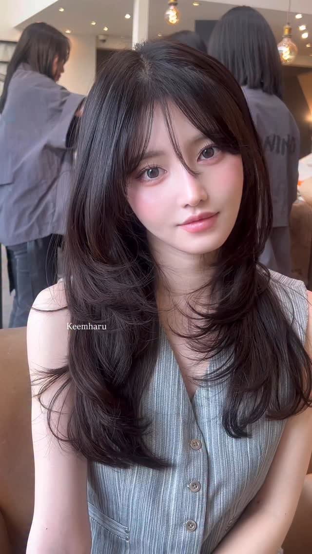 keemharu 게시물 이미지: Layered C Perm , Natural Color #요닝김하루
한가닥의...