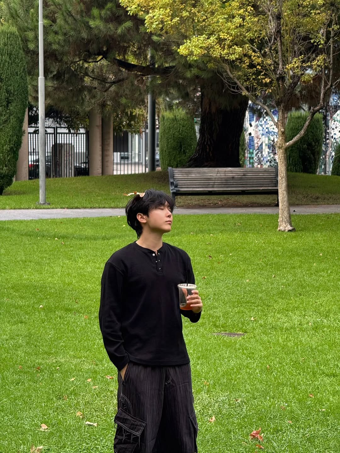 Photo by 승관 SEUNGKWAN on October 25, 2025. May be an image of cornflower and grass.