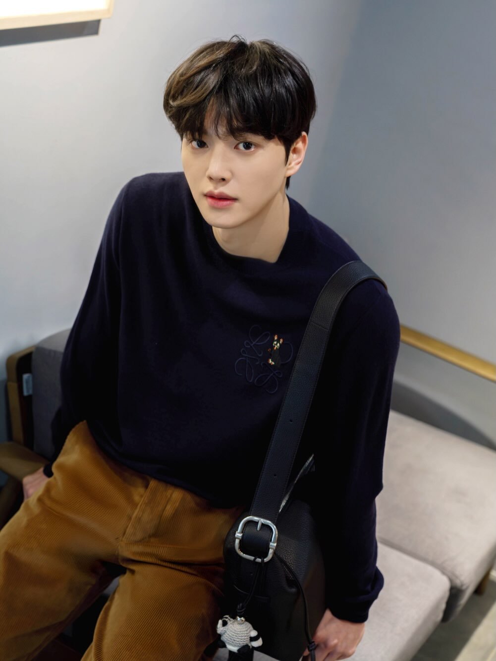 Photo shared by 송강 on January 30, 2026 tagging @loewe. May be an image of text.