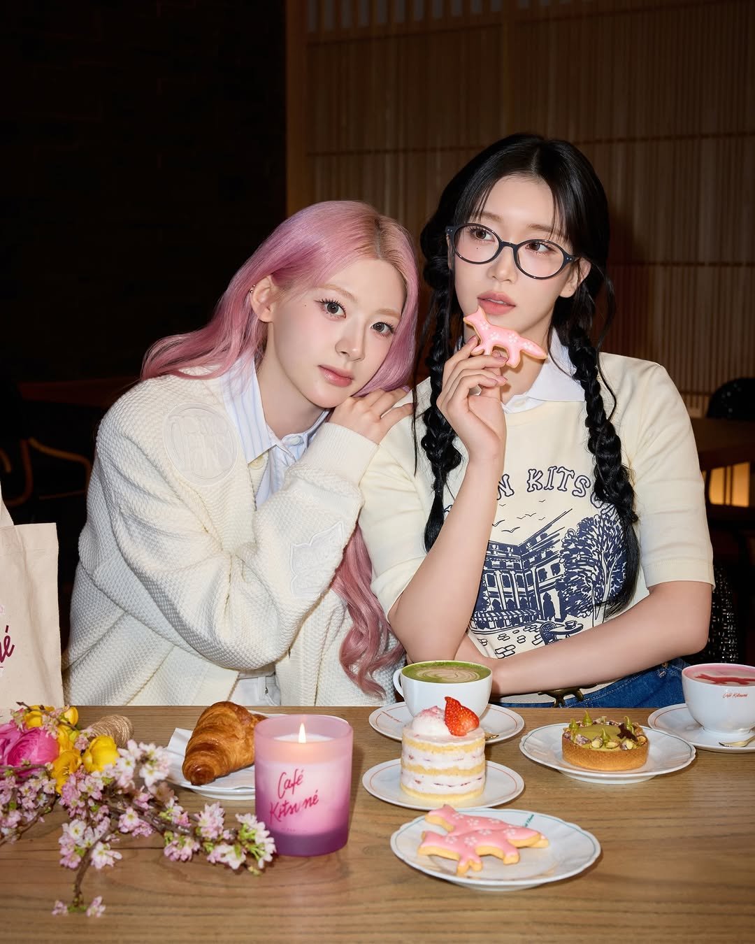 stayc_highup 게시물 이미지: Café Kitsuné 
26SS Cherry Blossom...